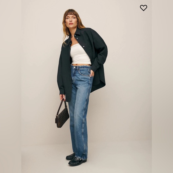 Reformation Layne Jacket | black 🎉NWT🎀 - Picture 6 of 8